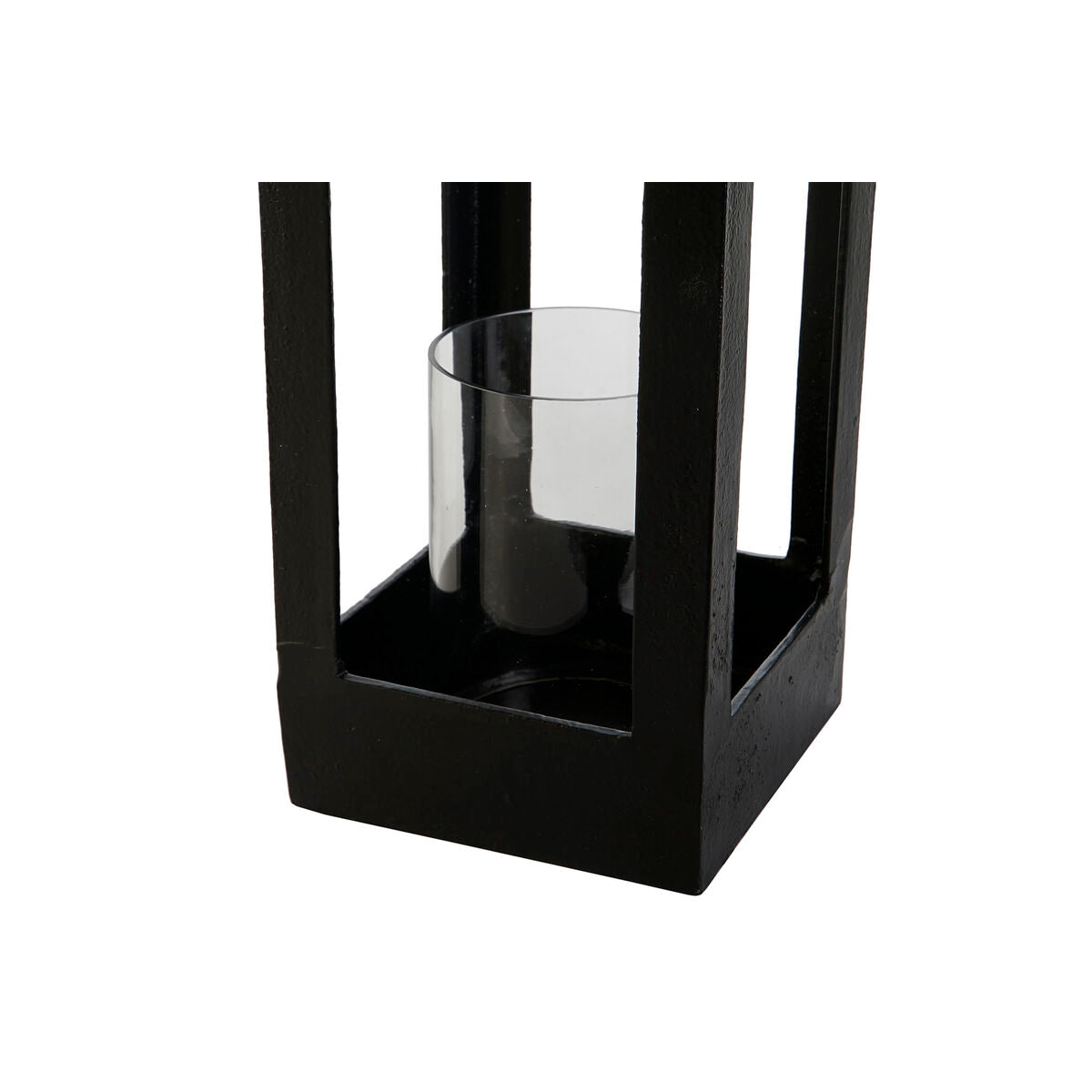 Žibintas DKD Home Decor Musta Alumiini Kristalli 16 x 16 x 55 cm