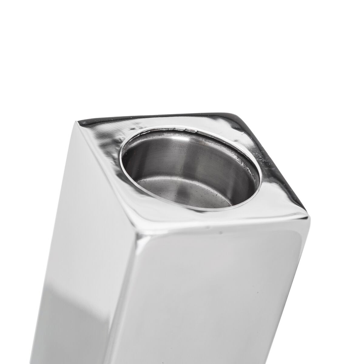 Kynttilänjalka 9 x 9 x 15 cm Metalli Hopea