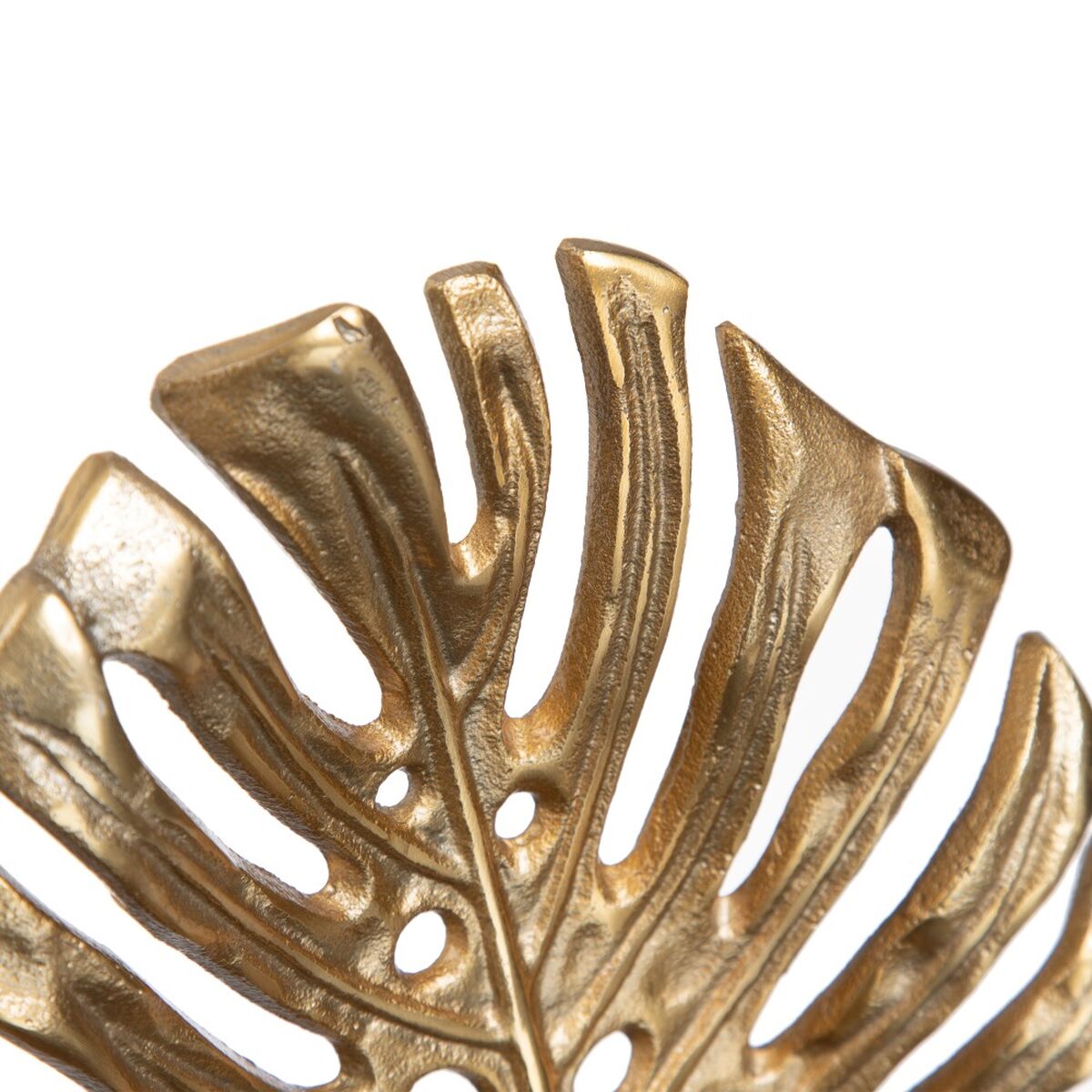 Kynttilänjalka 16 x 11 x 26 cm Musta Kullattu Metalli