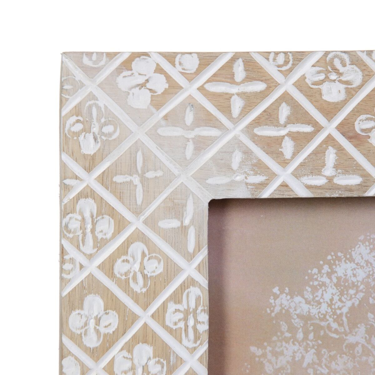 Kuvakehykset 21 x 2 x 26 cm Luonnollinen Puu Valkoinen