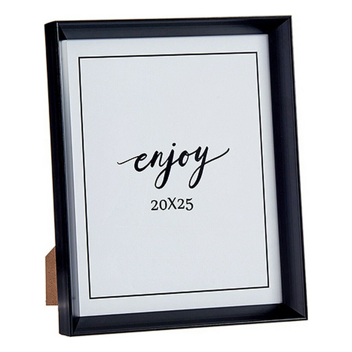 Kuvakehys 22,2 x 3,5 x 27,3 cm Musta Muovinen Lasi (6 osaa)