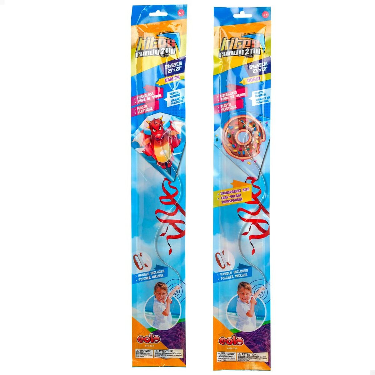 Comet Eolo Ready to fly Vaaleanpunainen flamingo 59 x 55 cm 24 osaa