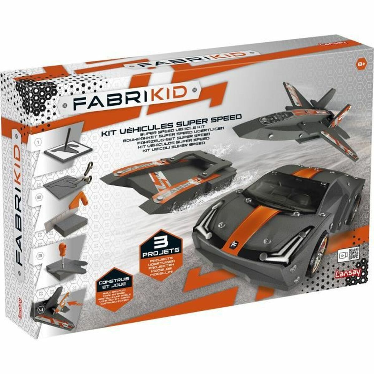 Rakennustyömaa-ajoneuvot Lansay Fabrikid + 8 vuotta 3 Mallit