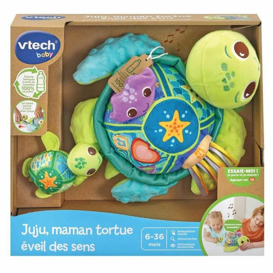 Pehmolelu Vtech Baby  Juju, Mother Turtle  + 6 kuukautta Kierrätetty Musikaalinen