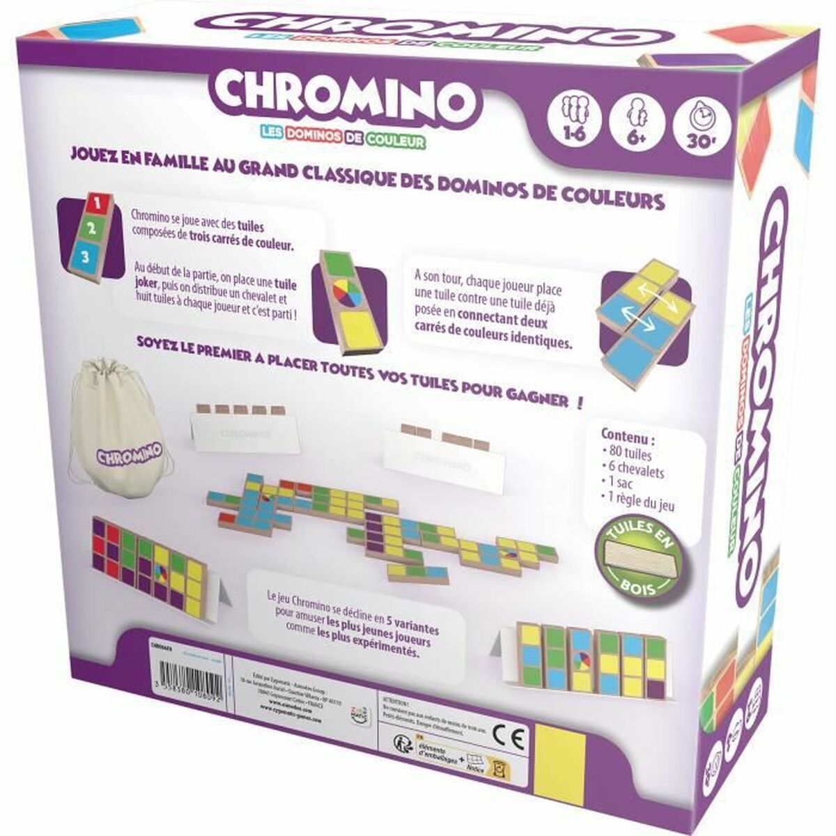 Lautapeli Asmodee Chromino (FR) Monivärinen