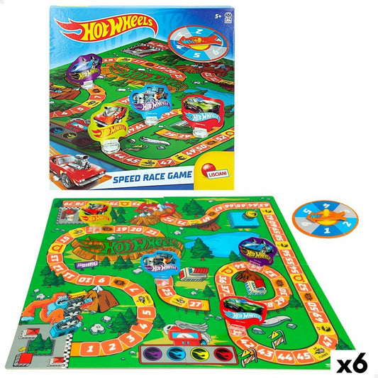 Lautapeli Hot Wheels Speed Race Game (6 osaa)