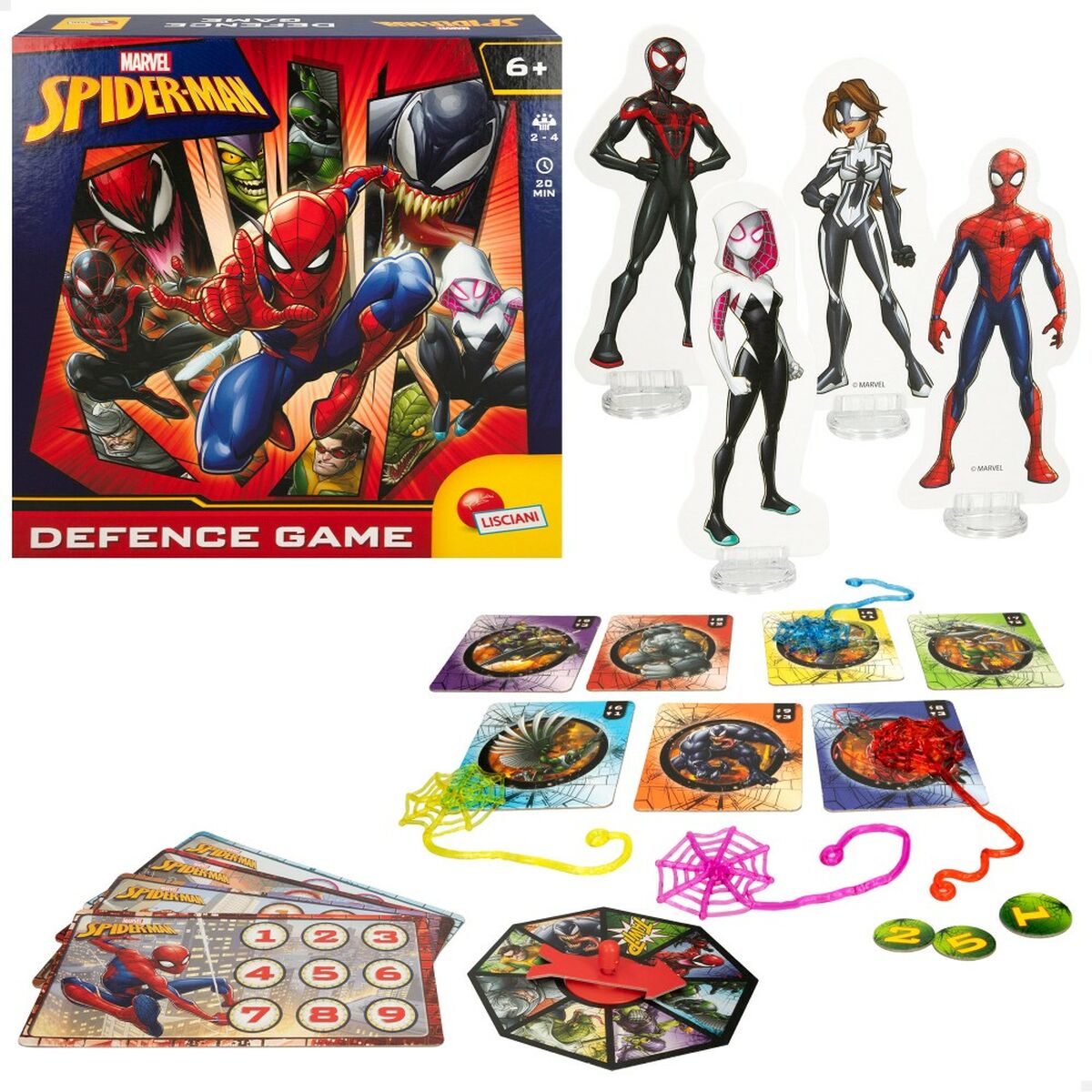 Lautapeli Spider-Man Defence Game (6 osaa)