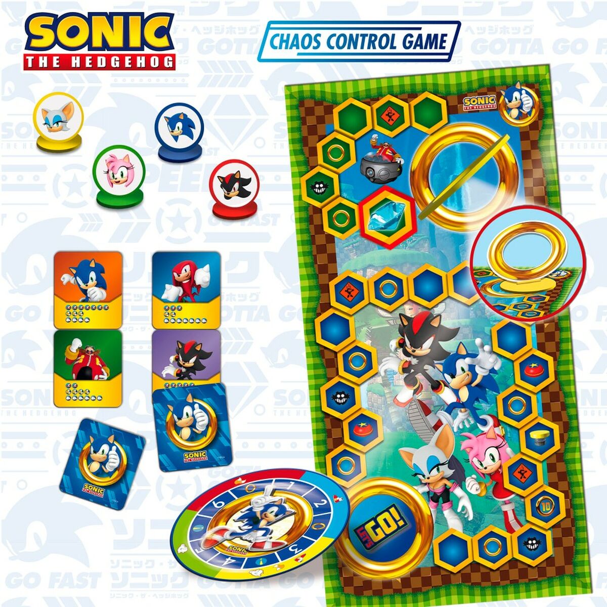 Lautapeli Sonic Chaos Control Game (6 osaa)