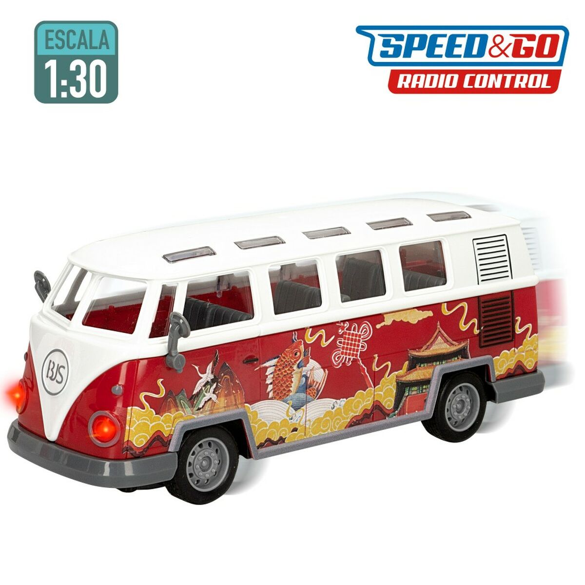 Kauko-ohjattava ajoneuvo Speed & Go 23 x 9,5 x 9,5 cm Bussi 1:30 4 osaa