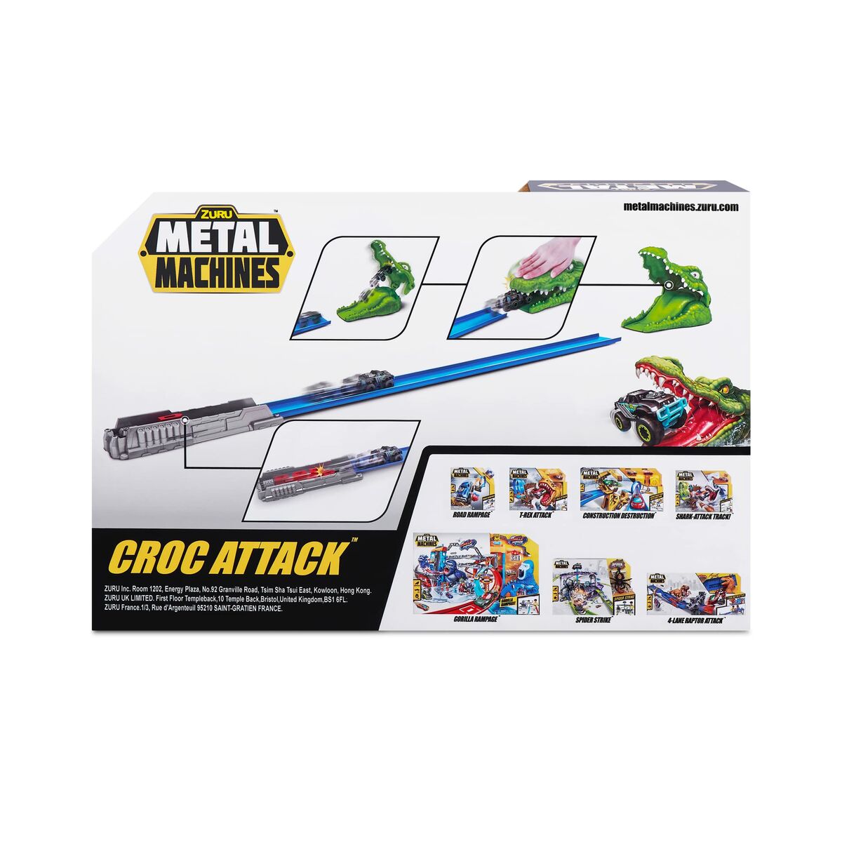 Laukaisin rata Zuru Metal Machines Croc Attack 30 x 9 cm