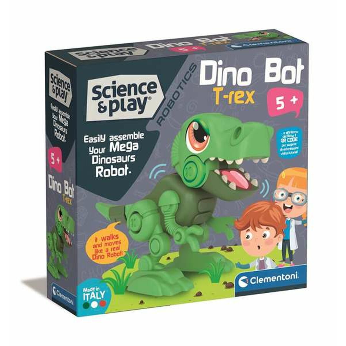 Rakennussetti Clementoni Dino Bot T-Rex 20 x 20 x 6 cm