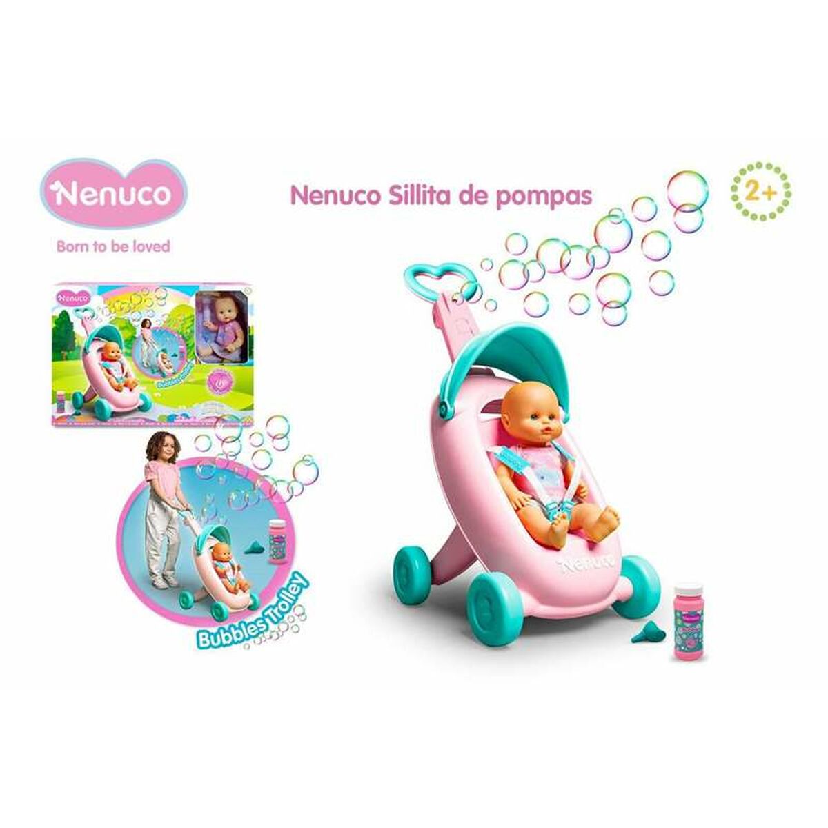 Vauvanukke Nenuco Bubbles 35 cm