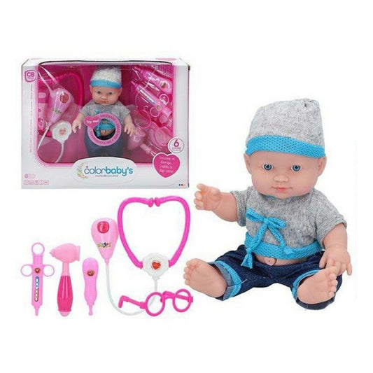 Vauvanukke ja tarvikkeet Doctor Colorbaby (24 cm)
