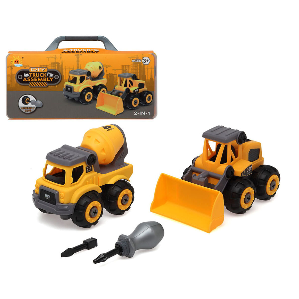 Kuorma-auto Keltainen 28 x 12 cm