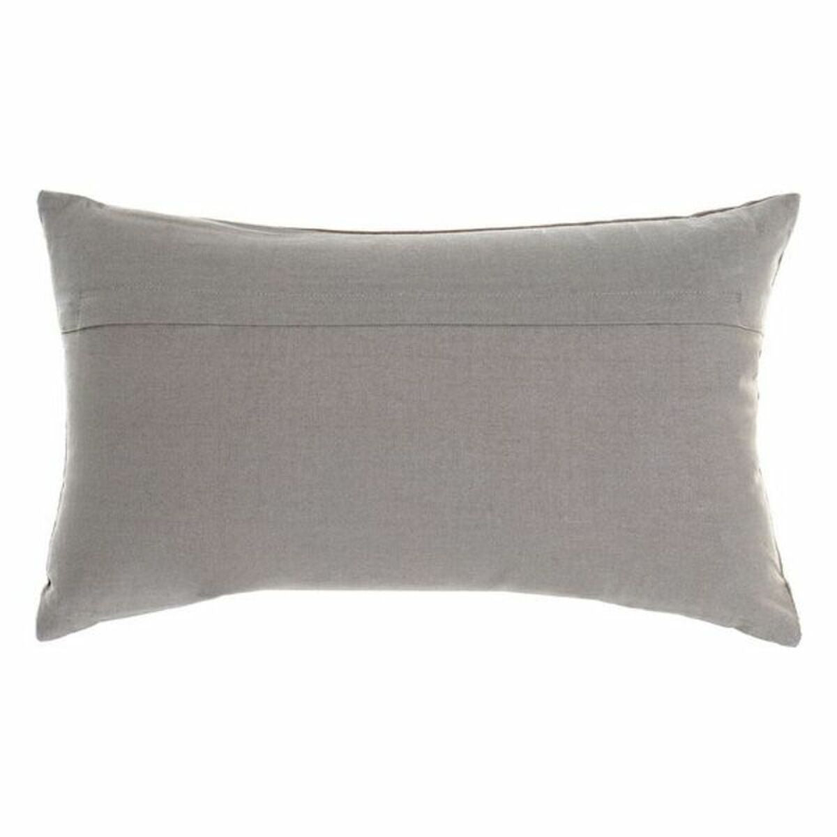 Tyyny DKD Home Decor Harmaa Sametti Polyesteri Pinkki (50 x 30 cm)