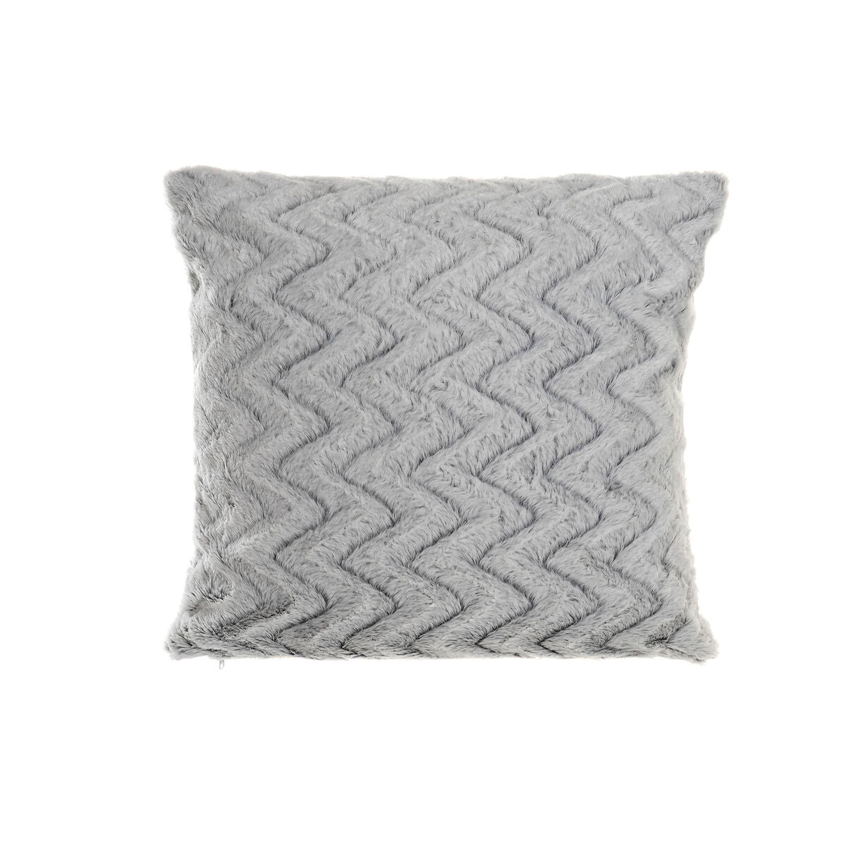 Tyyny DKD Home Decor Kaksivärinen Neliö Siksak Alpino 45 x 10 x 45 cm