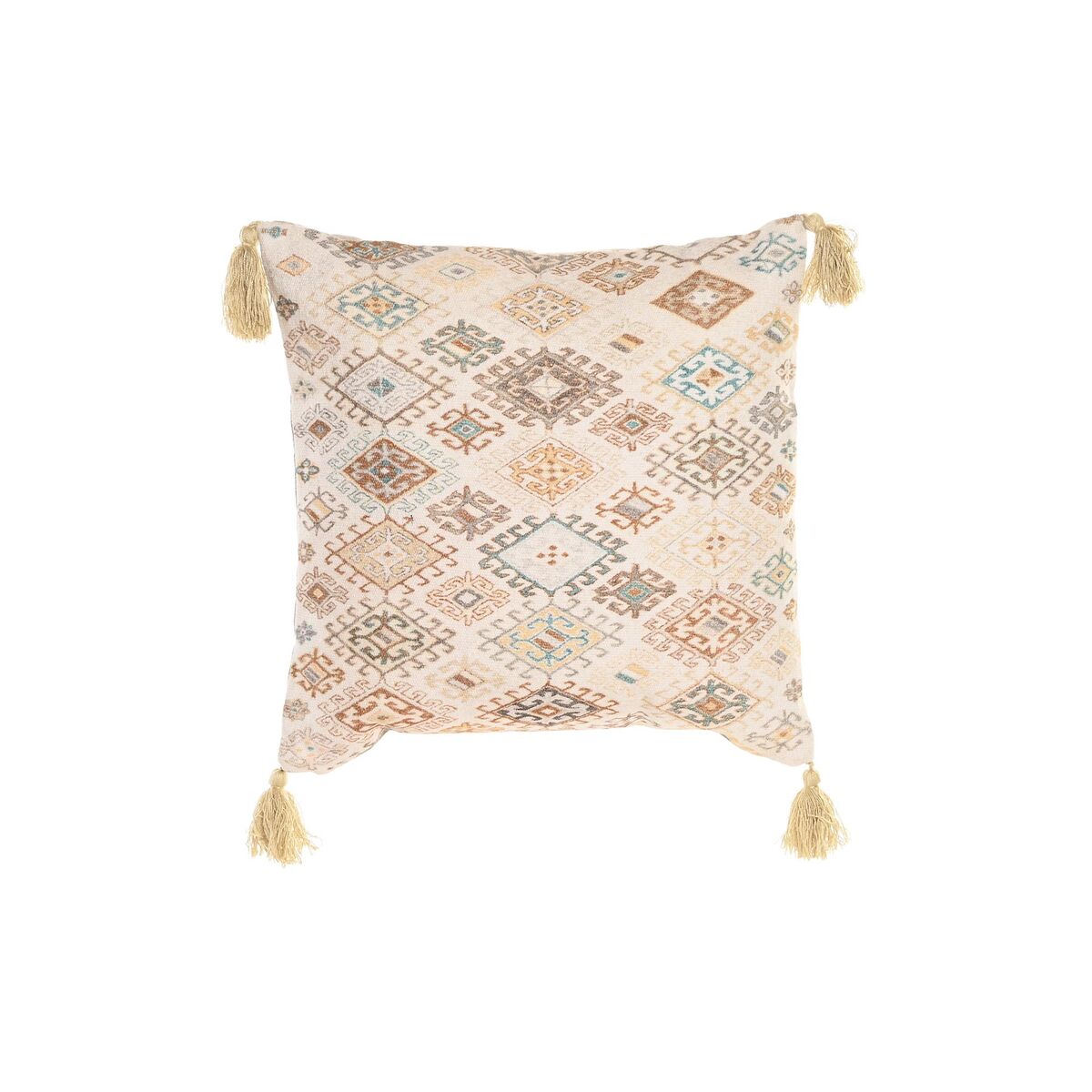 Tyyny DKD Home Decor Beige Neliö 40 x 15 x 40 cm