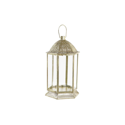 Žibintas DKD Home Decor Kristalli Kullattu Metalli (21 x 19 x 37 cm)