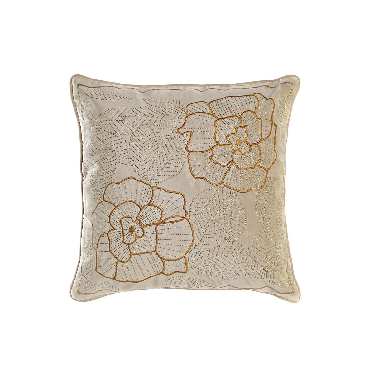 Tyyny DKD Home Decor Kullattu 45 x 10 x 45 cm Gėlės
