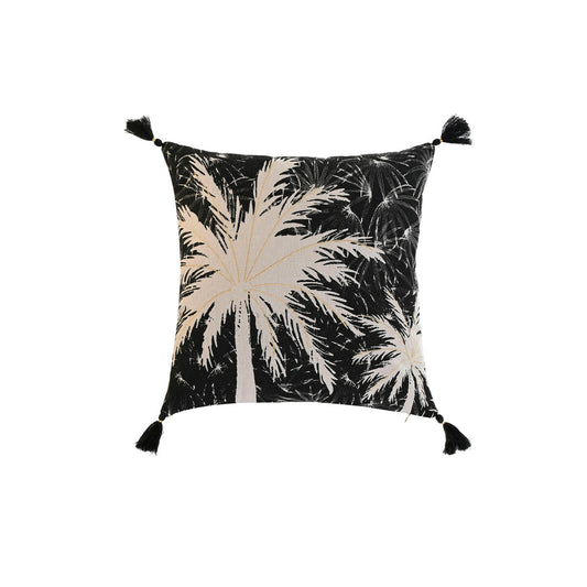 Tyyny Home ESPRIT Musta Boho Palmu 45 x 5 x 45 cm