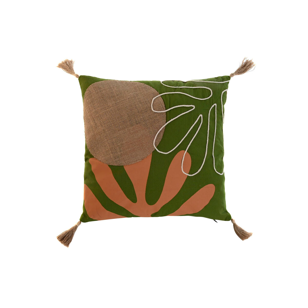 Tyyny Home ESPRIT Vihreä Boho 45 x 5 x 45 cm