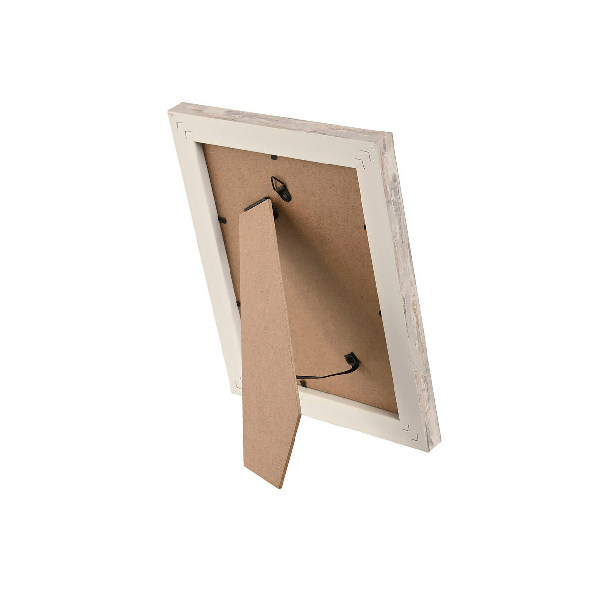 Kuvakehys Home ESPRIT Valkoinen Luonnollinen Kristalli polystyreeni Skandinaavinen 19,5 x 2 x 24,5 cm (2 osaa)