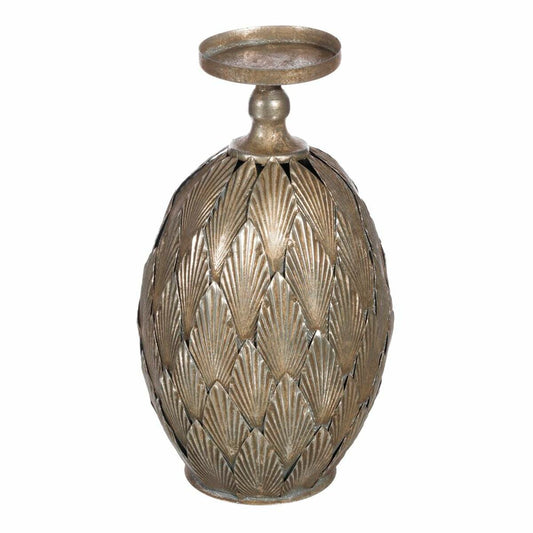 Kynttilänjalka 15,5 x 15,5 x 28 cm Metalli Hopea