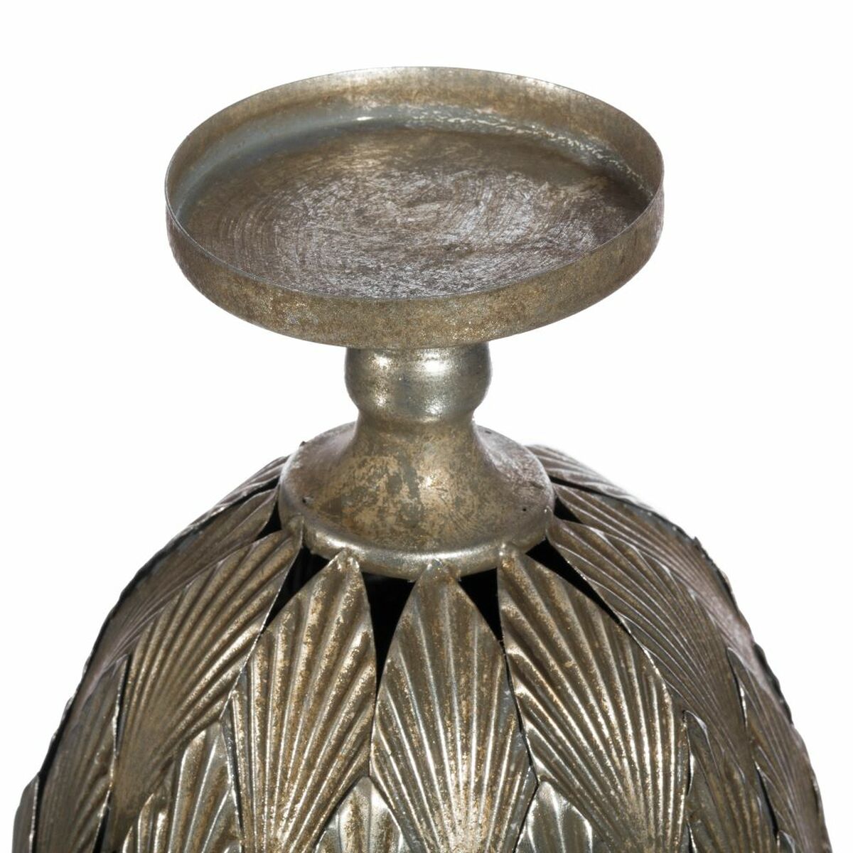 Kynttilänjalka 15,5 x 15,5 x 28 cm Metalli Hopea