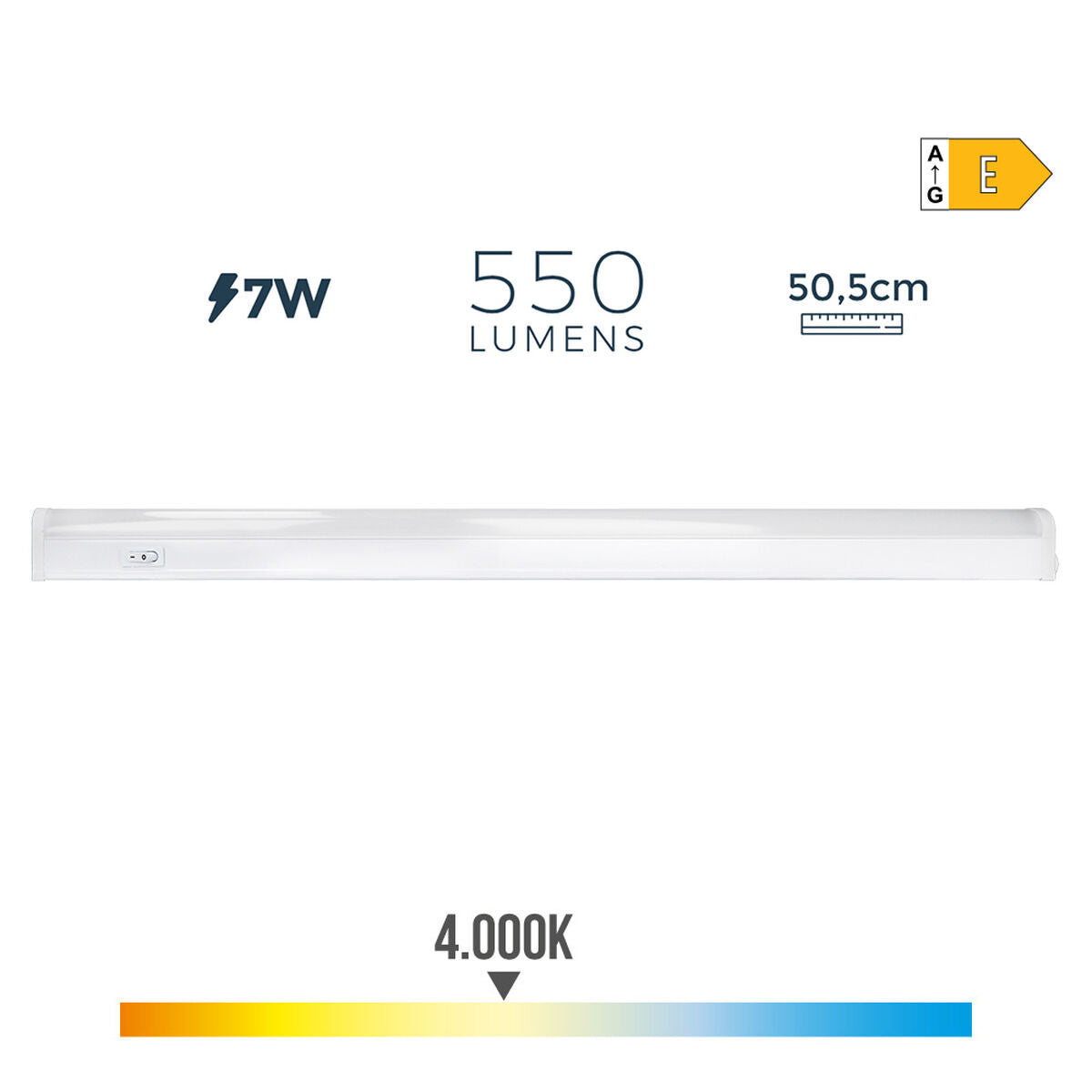 LED-putki EDM 7 W Valkoinen A (4000 K)