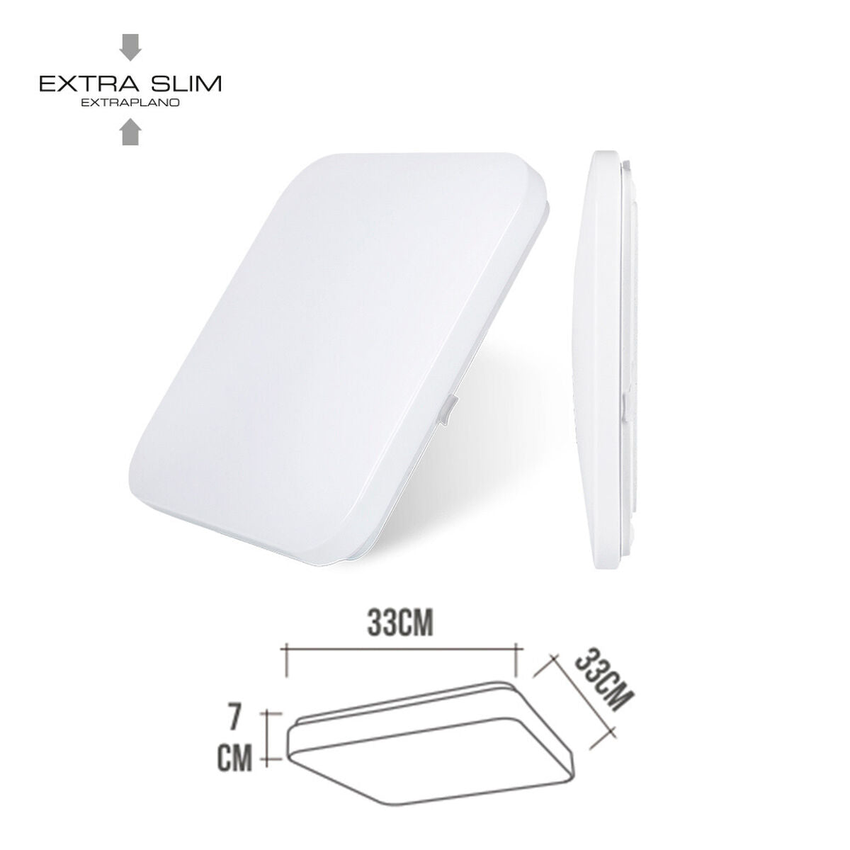 LED-seinävalo EDM 220-240 V 18 W Polymeeri 1280 Lm (33 x 33 x 7,1 cm)