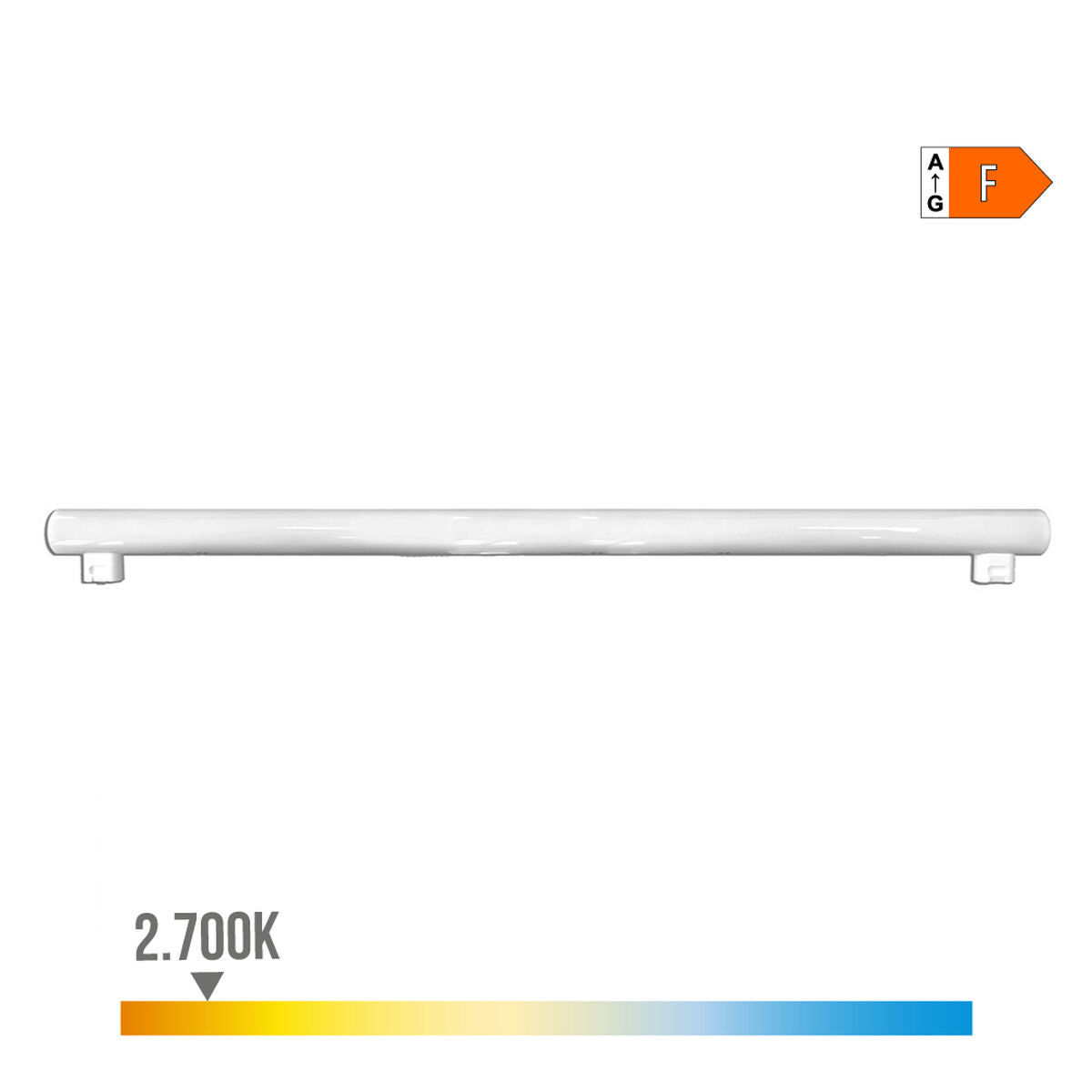 LED-putki EDM Linestra S14S F 18 W 1450 Lm Ø 3 x 100 cm (2700 K)