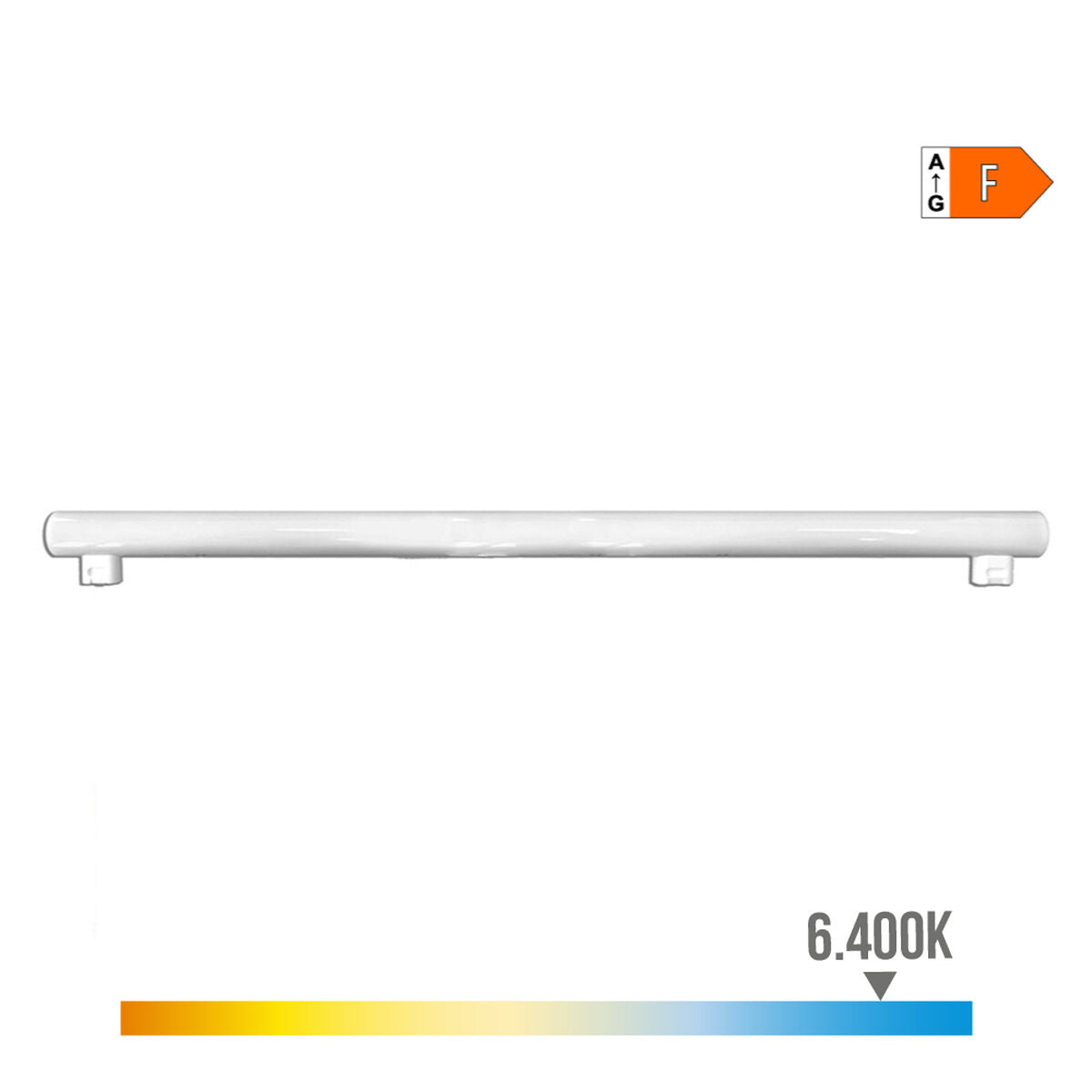 LED-putki EDM Linestra S14S F 18 W 1450 Lm Ø 3 x 100 cm (6400 K)