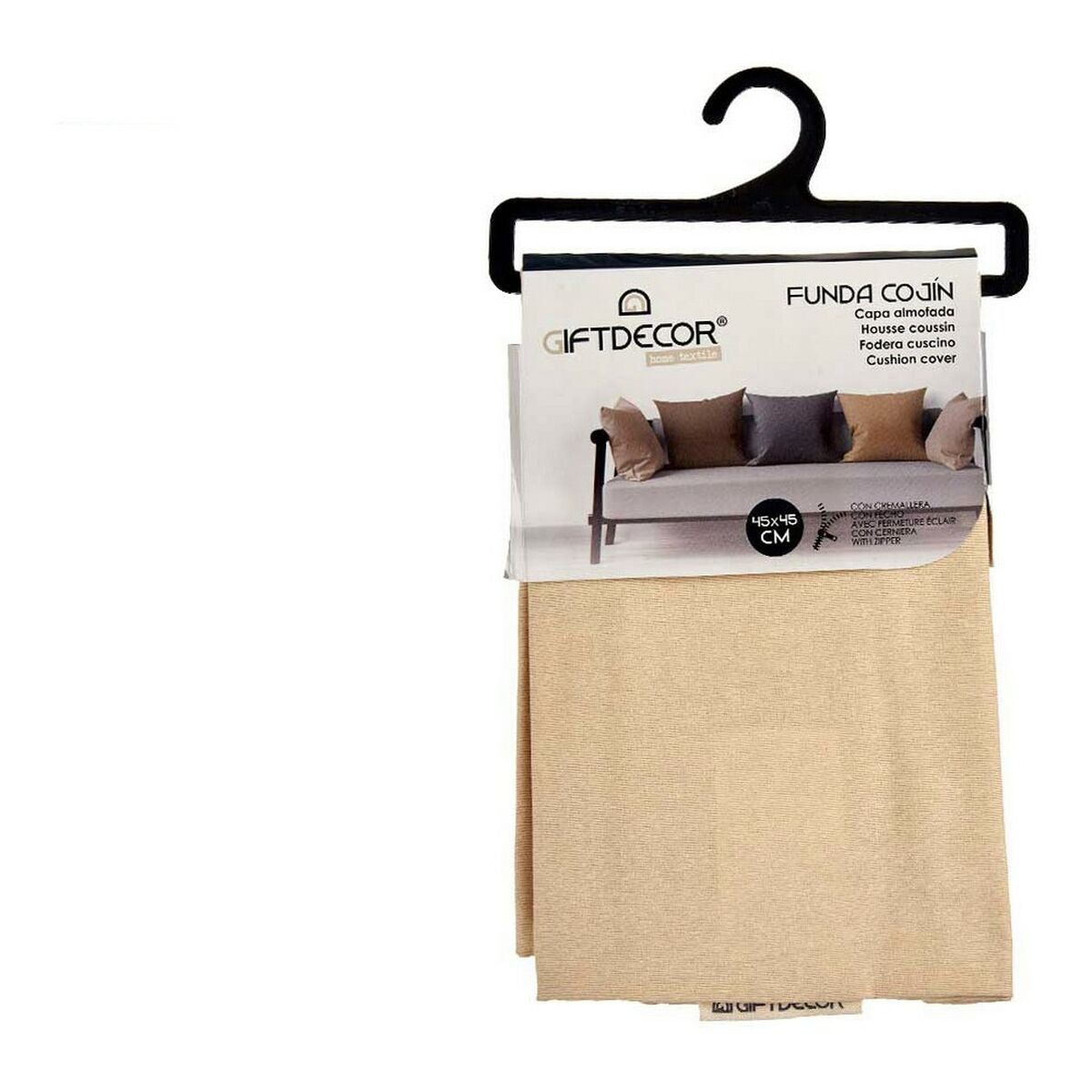 Tyynysuoja Kerma Beige 45 x 0,5 x 45 cm 60 x 0,5 x 60 cm