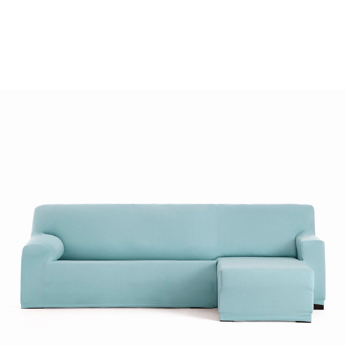 Sohvapöydän päällinen, jossa on lyhyt oikea käsivarsi Eysa BRONX Akvamariini 110 x 110 x 310 cm