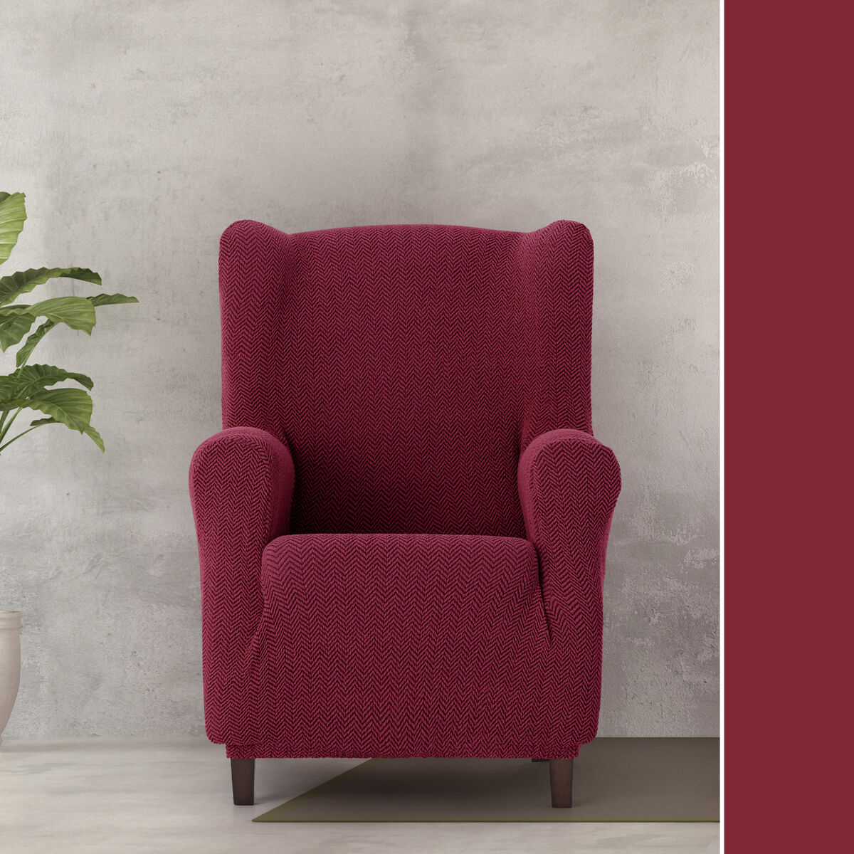 Päällinen tuolille Eysa JAZ Burgundi 80 x 120 x 100 cm