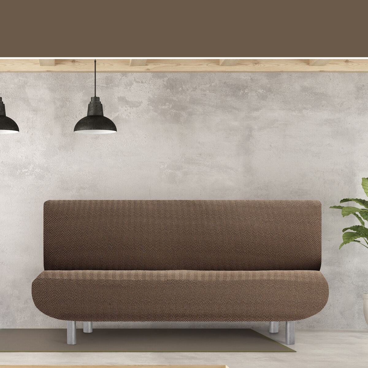Sohvanpäällys Eysa Jaz Clic-clac Ruskea 160 x 100 x 230 cm
