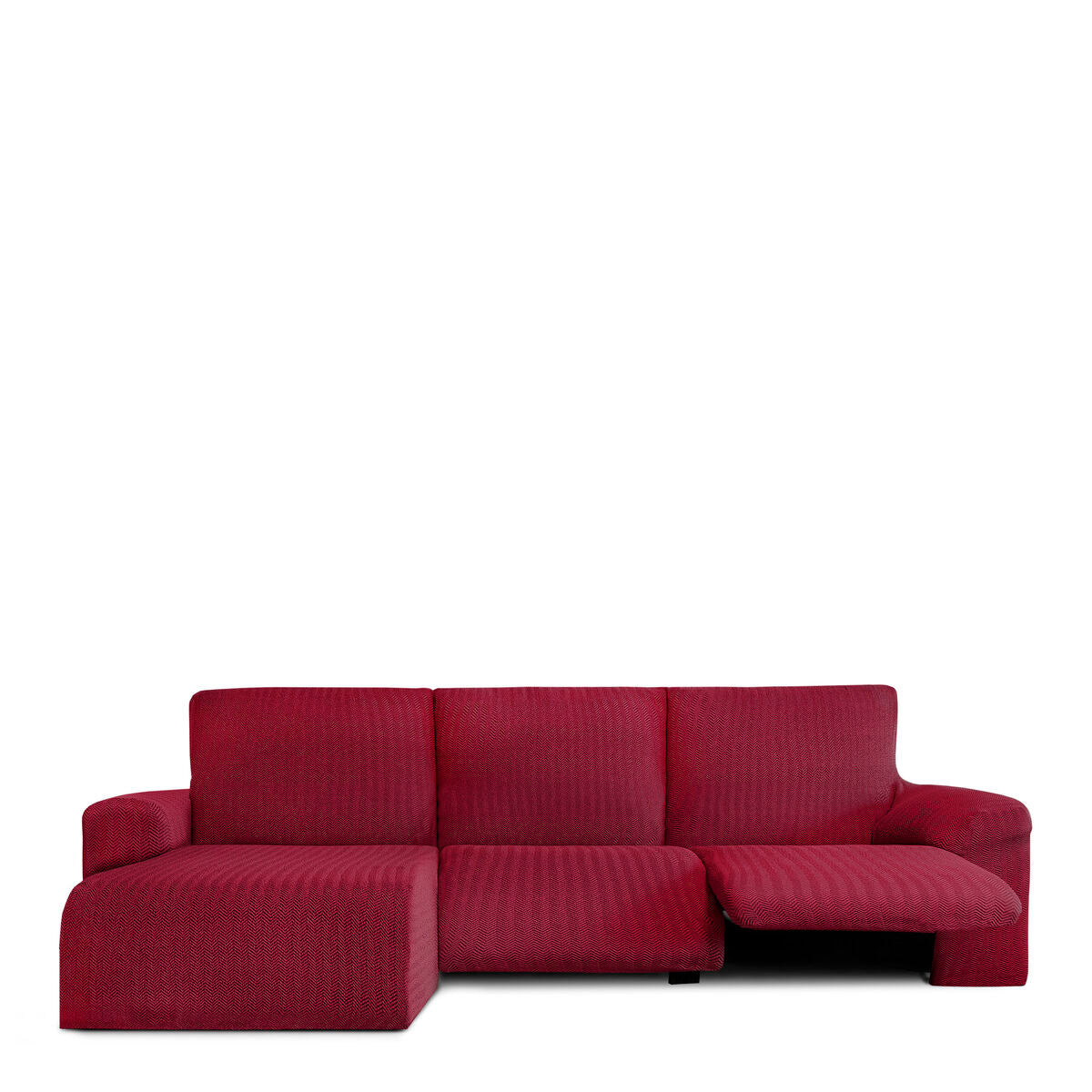 Sohvapöydän päällinen, jossa on lyhyt vasen käsivarsi Eysa JAZ Burgundi 120 x 120 x 360 cm
