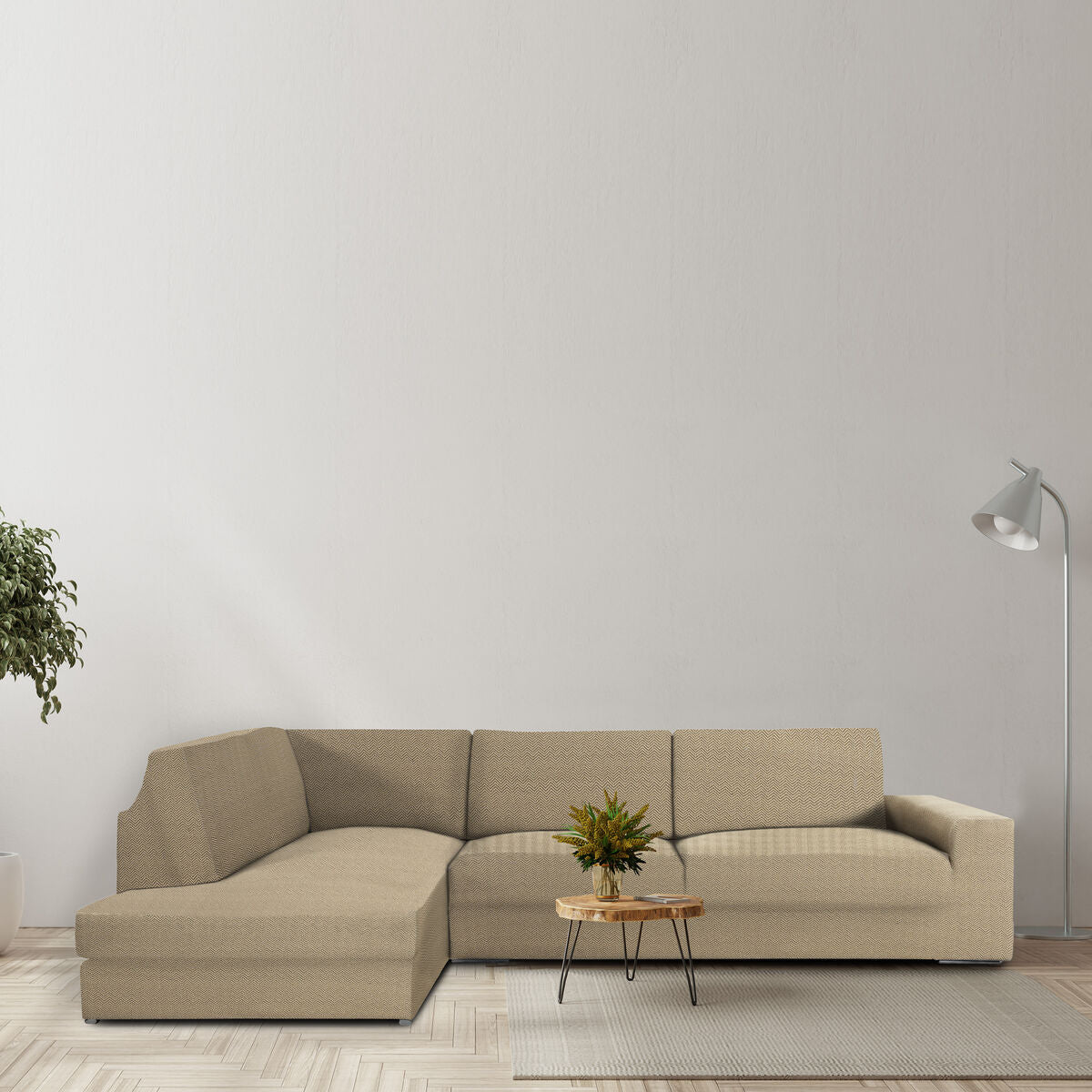 Sohvanpäällys Eysa JAZ Beige 110 x 120 x 500 cm