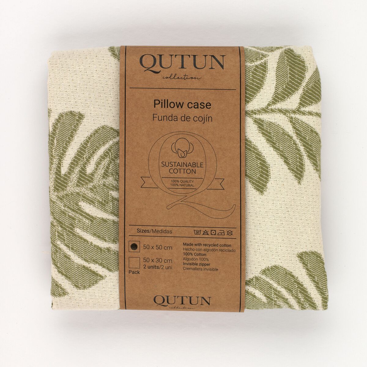 Tyynysuoja Alexandra House Living Ordesa Vihreä 50 x 50 cm 50 x 1 x 50 cm