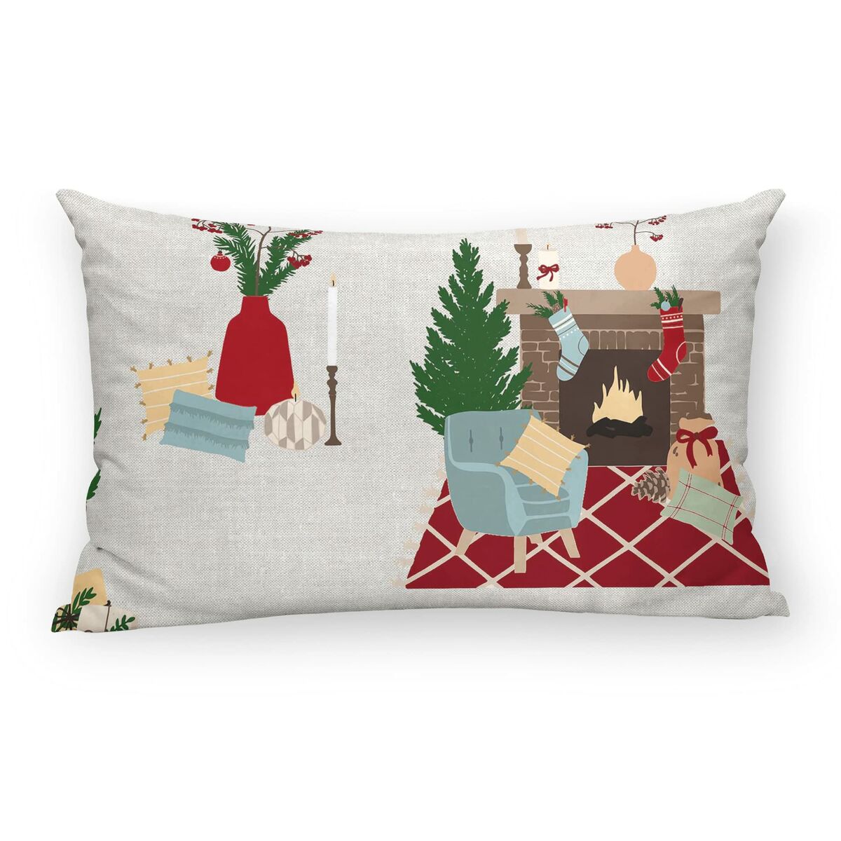 Tyynysuoja Muaré Laponia 7 Monivärinen 30 x 50 cm