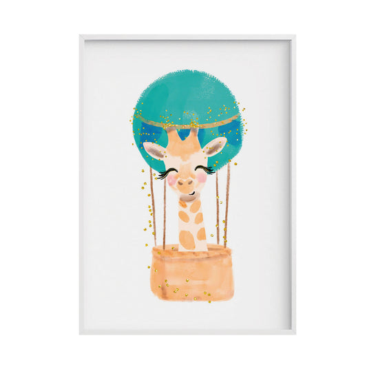 Maalaus Crochetts Monivärinen 33 x 43 x 2 cm Kirahvi