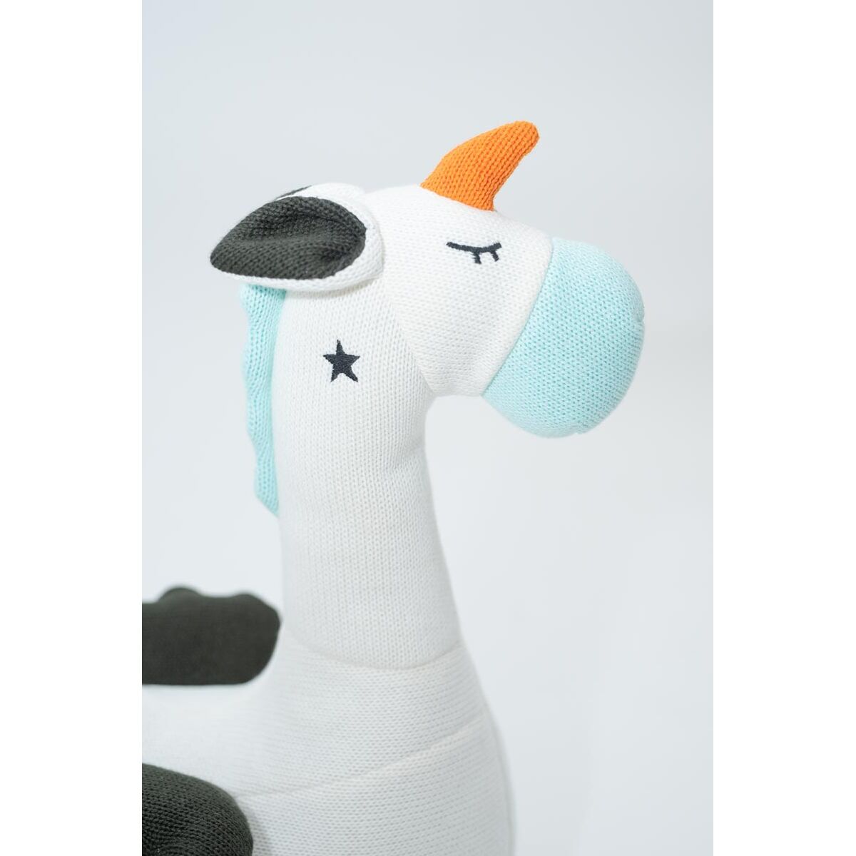 Pehmolelu Crochetts AMIGURUMIS MINI Sininen Valkoinen Pegaso 65 x 43 x 18 cm