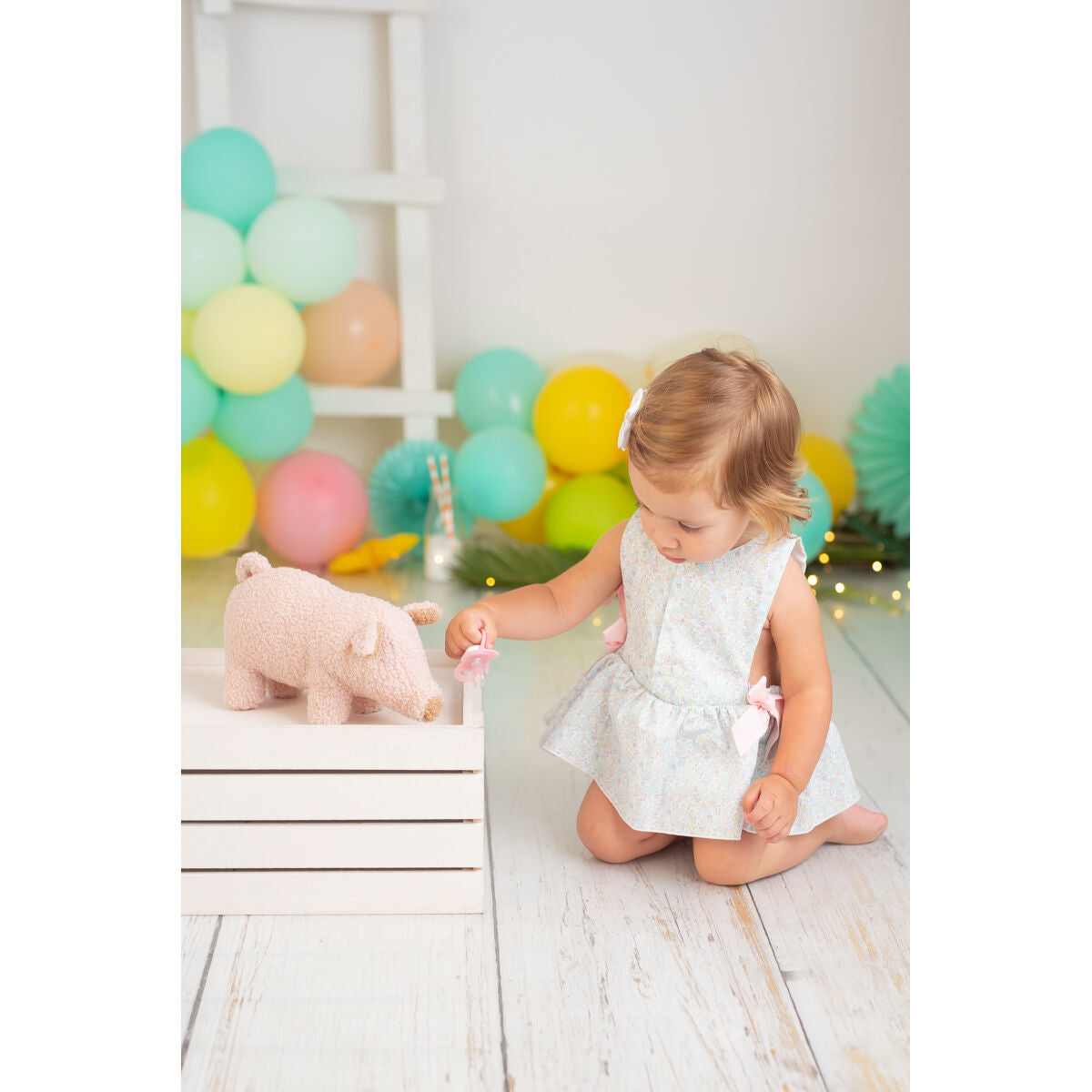 Pehmolelu Crochetts Bebe Pinkki Possu 30 x 13 x 8 cm