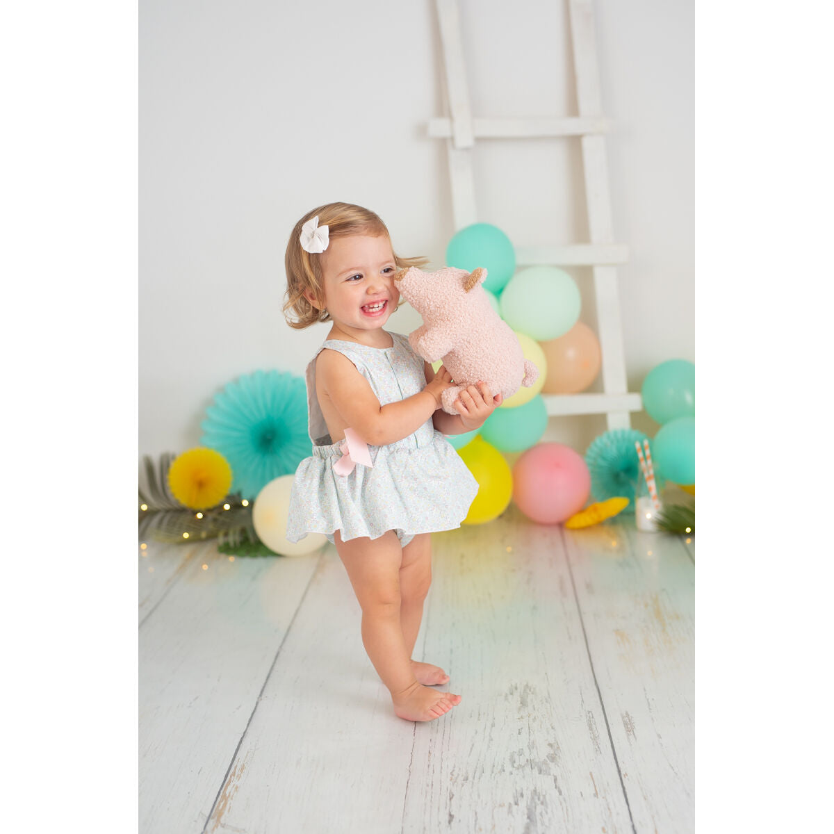 Pehmolelu Crochetts Bebe Pinkki Possu 30 x 13 x 8 cm