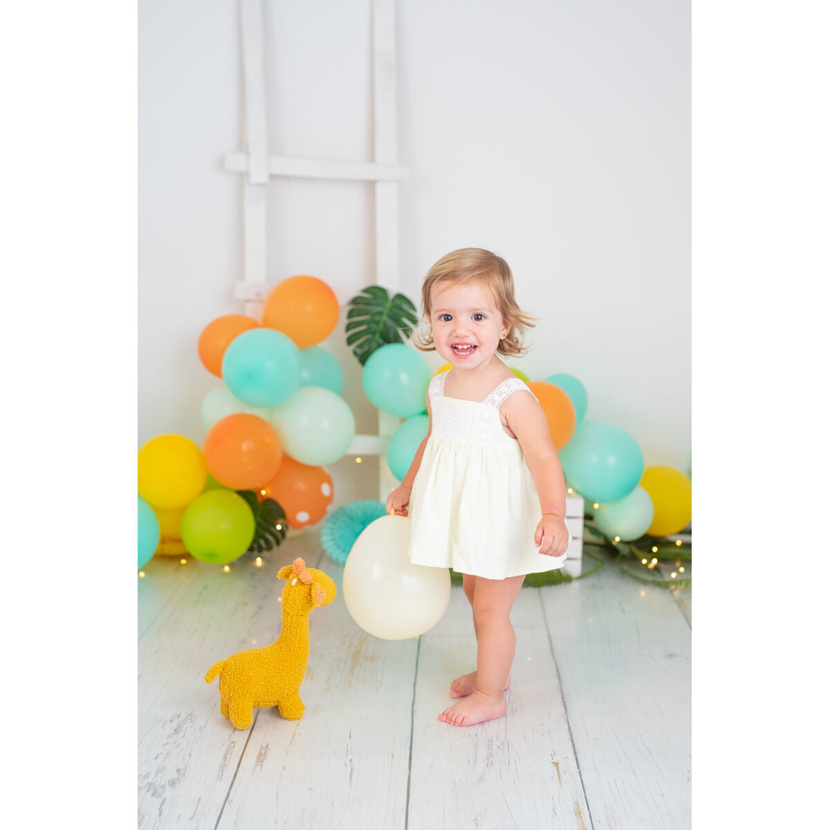 Pehmolelu Crochetts Bebe Keltainen Kirahvi 28 x 32 x 19 cm