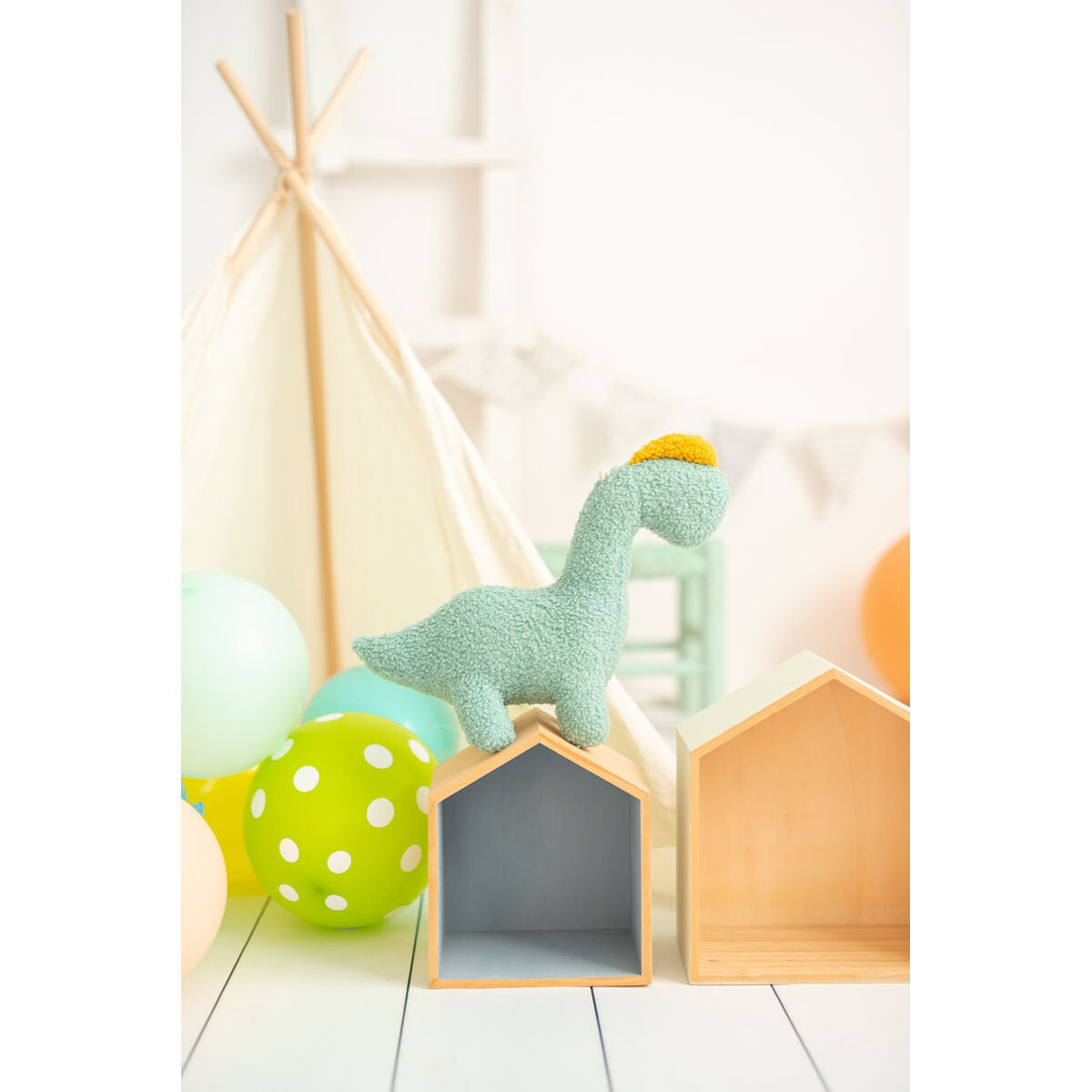 Pehmolelu Crochetts Bebe Vihreä Dinosaurus 30 x 24 x 10 cm