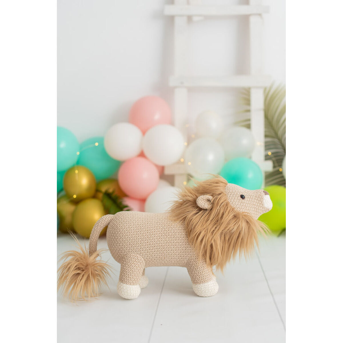 Pehmolelu Crochetts AMIGURUMIS MINI Ruskea Leijona 45 x 27 x 16 cm