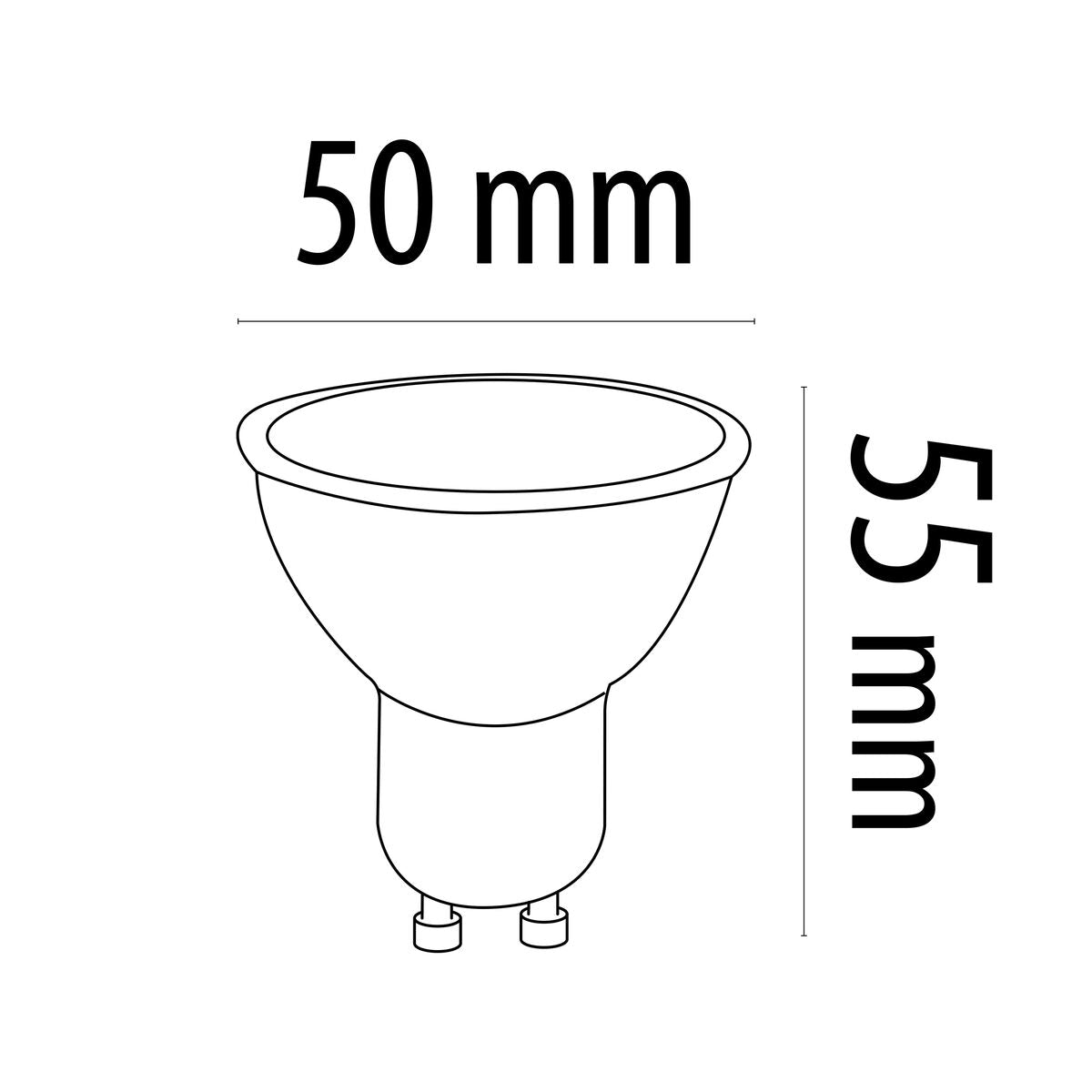 LED-lamppu TM Electron GU10 (3000 K)