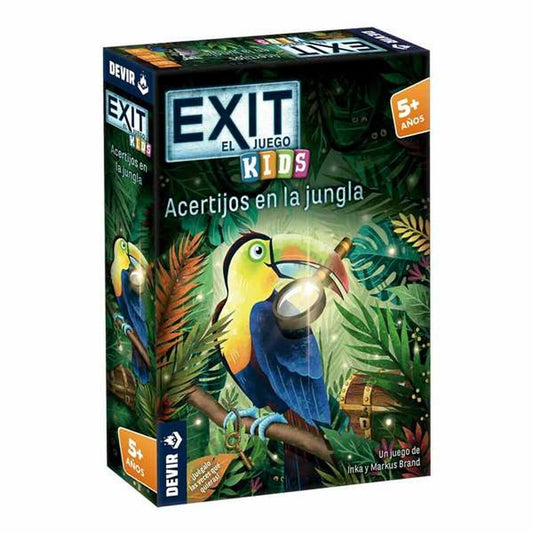 Lautapeli Devir Exit Kids Acertijos En La Jungla ES