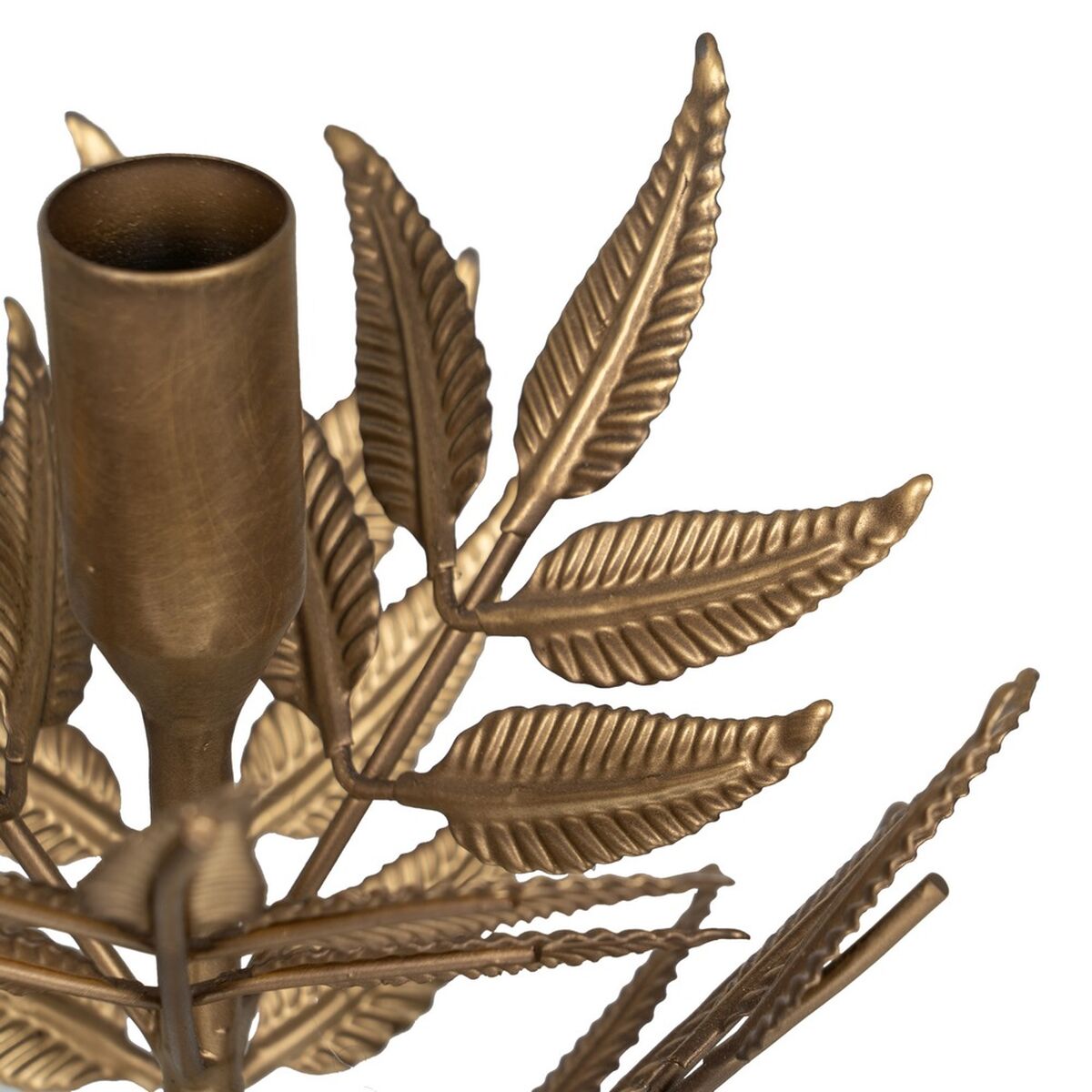 Kynttilänjalka Kullattu Rauta 17 x 17 x 30 cm